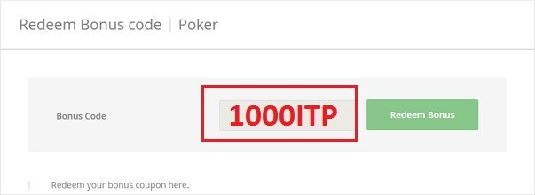 Intertops Poker Deposit Bonus Code